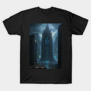 Futuristic Building in a Dreary, Story City T-Shirt